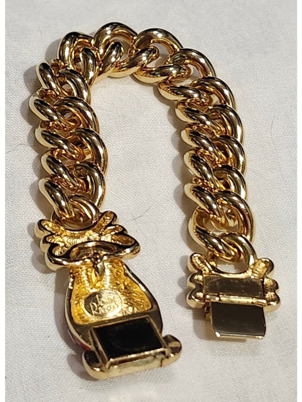 Joan Rivers Ladybug Beetle Gold-Tone Chunky Cable Bracelet - Picture 5 of 9